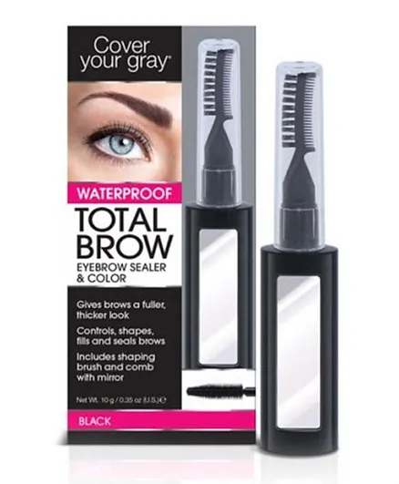 Cover Your Gray Black Total Brow Eyebrow Sealer - 10g