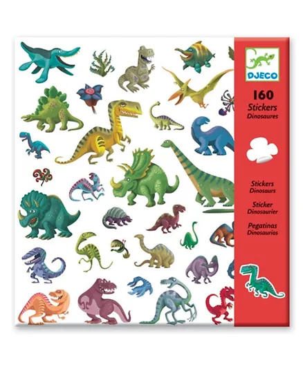 Djeco Dinosaurs Stickers - Multicolour