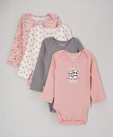The Children's Place 4 Pack Long Sleeves Bodysuit - Pink
