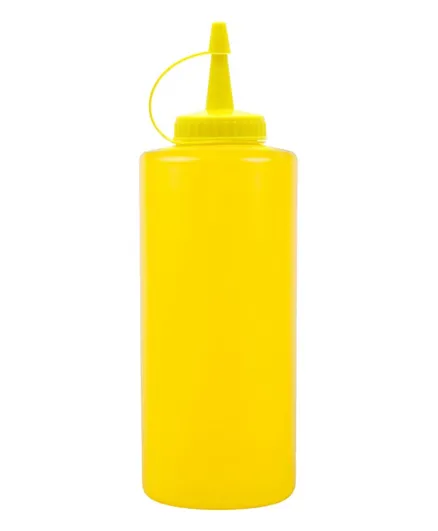 Chefset Yellow Plastic Squeezer Dispenser - 355ml
