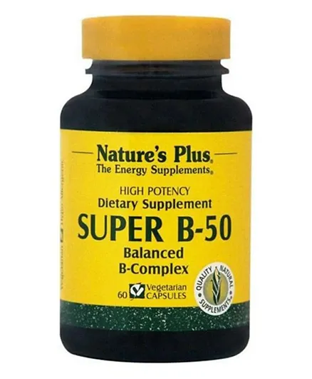 Natures Plus Super B 50 - 60 Capsules