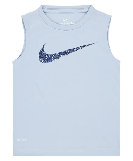 Nike Swoosh Graphic Tank Tee - Blue
