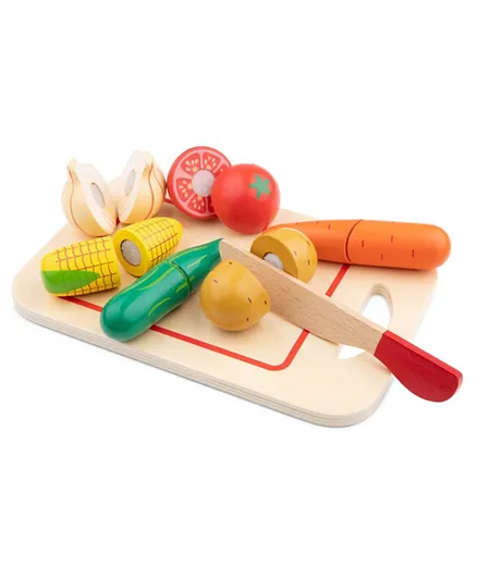 New Classic Toys Vegetables Cutting Meal - 8 Pieces
