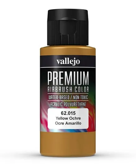 Vallejo Premium Airbrush Color 62.015 Yellow Ochre - 60mL