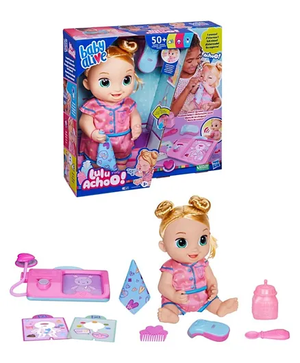 Baby Alive Lulu Achoo Doll with Accessories - 12 Inch