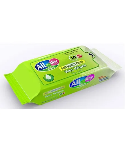 All Day Antibacterial Wipes - 10 Wipes