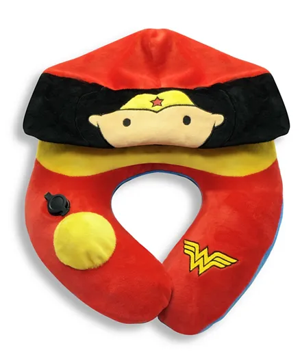 Wellitech Ridaz Inflatable Neck Cushion With Hood Wonder Woman - 29 cm