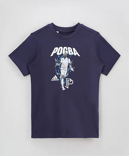 adidas Pogba Graphic Football T-Shirt - Shadow Navy
