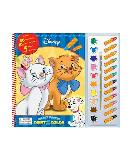 Phidal Disney Animals Classics Deluxe Poster Paint & Color - English