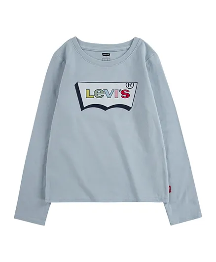 Levi's Batwing Logo Baby Fit Long Sleeve T-Shirt - Blue