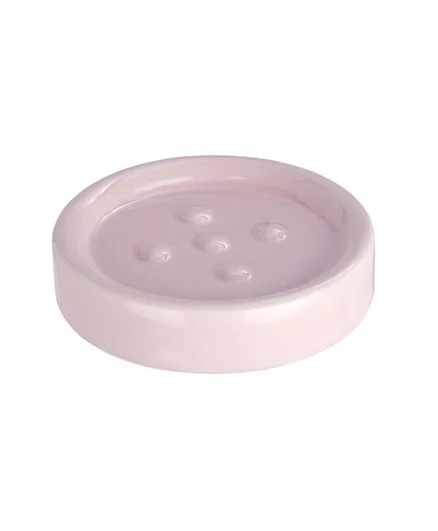 Wenko Ceramic Soap Dish Polaris - Pastel Pink