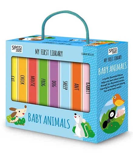 Sassi Baby Animals My First Library Pack Of 8 - English