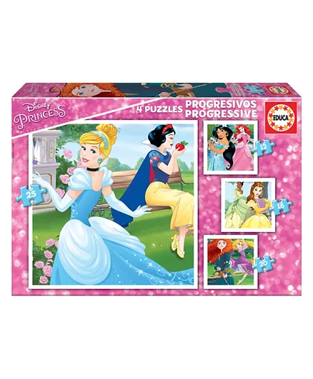 Educa Disney Progressive 4 Pack Puzzle - 73 Pieces