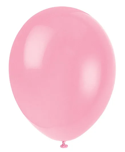 Unique Balloon Pack of 10 Pink - 12 Inches
