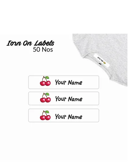Ajooba Personalised Iron On Clothing Labels ICL 3031 - Pack Of 50