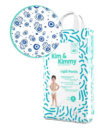 Kim&Kimmy Pant Style Diapers Size 6 - 40 Pieces
