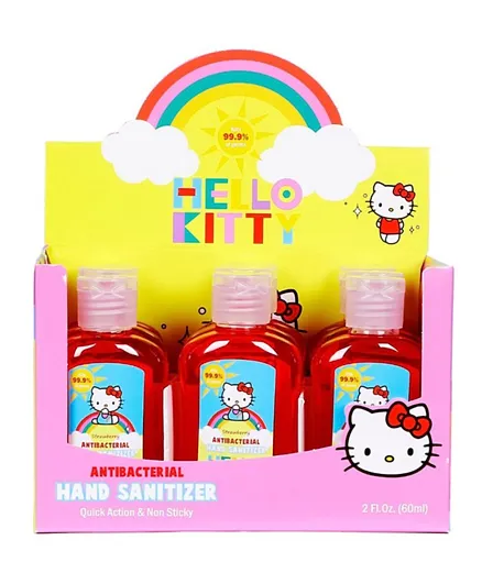 Hello Kitty Strawberry Hand Sanitiser Gel Set 9 Bottles - 60ml each