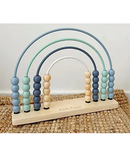 Woody Buddy Rainbow Abacus - Blue