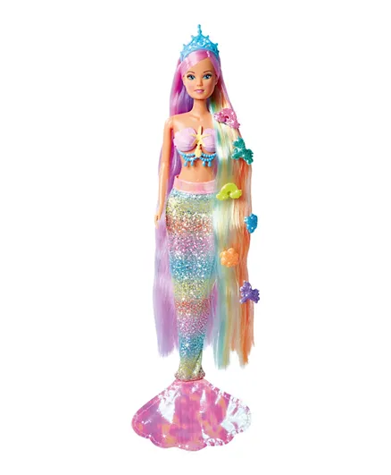 Simba Steffi Love Rainbow Mermaid Dressing Doll With Accessories - 29 cm