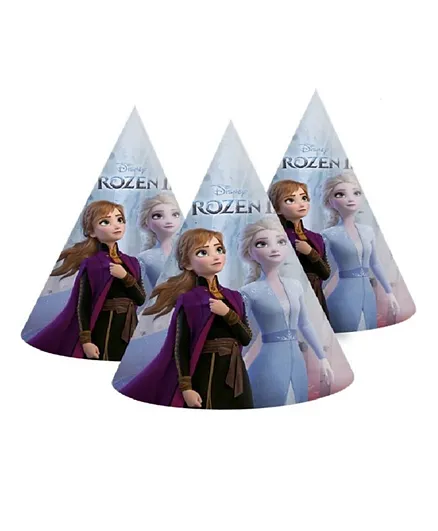 Party Camel Disney Frozen 2 Paper Party Hats Pack of 6 - Multicolour