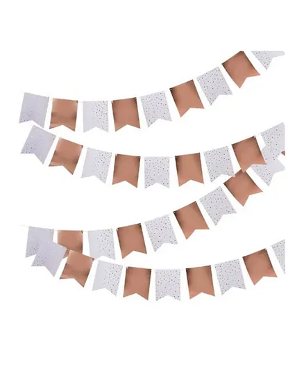 Hootyballoo Foiled Flag Bunting - Rose Gold