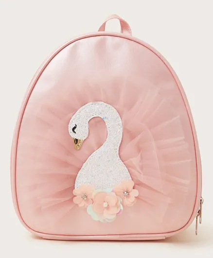 Monsoon Children Odette Swan Backpack Pink - 9.8 Inches