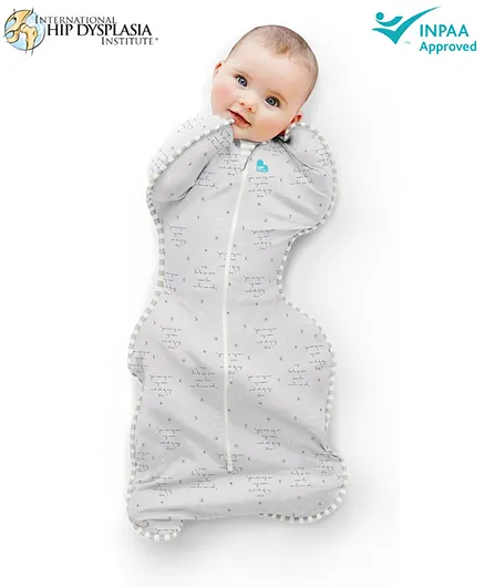 Love to Dream Stage 1 Swaddle UP Lite 0.2 TOG You Are My Medium - Grey