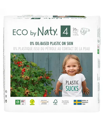 Naty Eco Diapers Size 4 - 26 Pieces