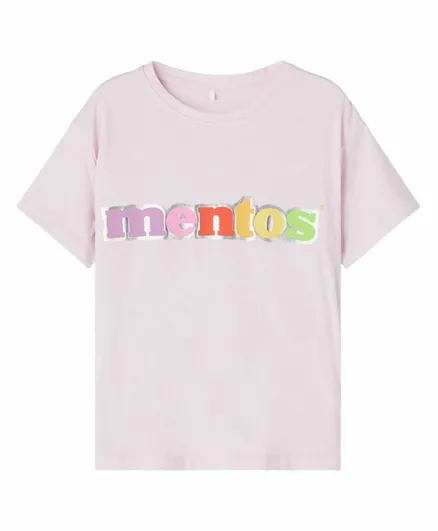 Name it Mentos Print T-Shirt - Lilac