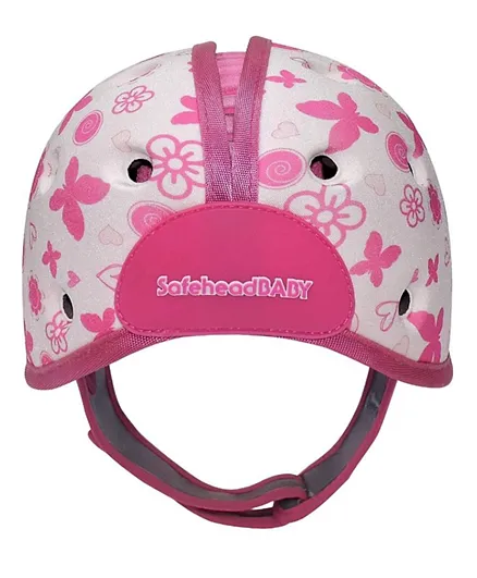 SafeheadBABY Soft Protective Headgear Butterfly - Pink