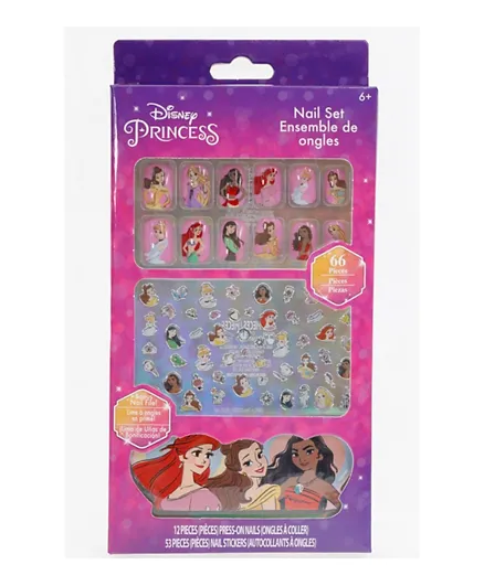 Townley Girl Disney Princess  Nail Art Set - 66 Pieces