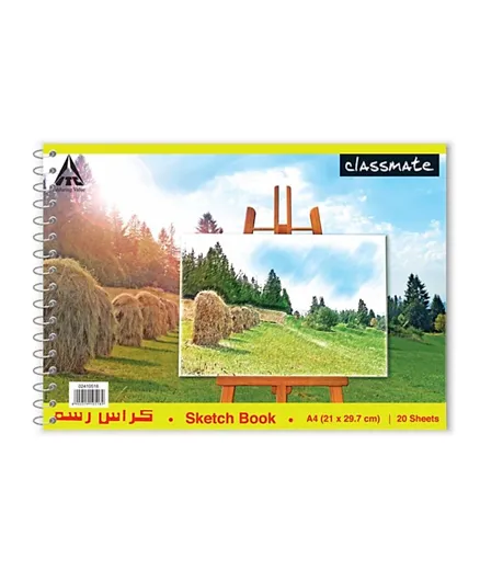 Classmate Unruled Drawing/Sketch Book - Pack Of  12