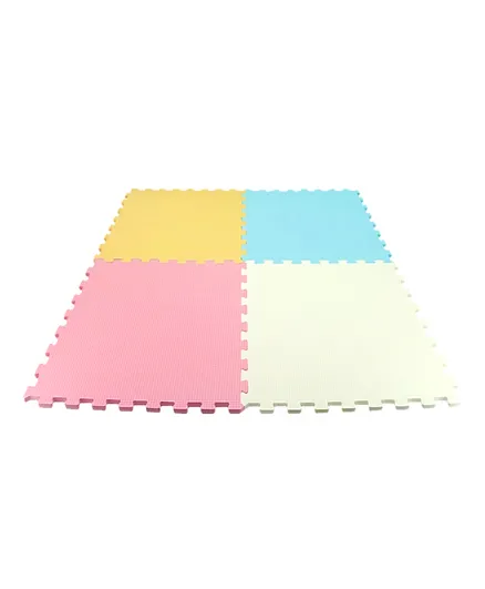 مون - سجادة بازل الأرضية النشاط للأطفال ملونة - 4 قطع