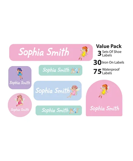 Ajooba My Labels Personalised Name Labels for Kids My Nursery Labels 003 - Pack of 108