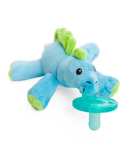 Wubbanub Baby Dino Pacifier - Blue