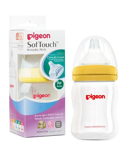 Pigeon Softouch Wide Neck Plastic Bottle - 160mL