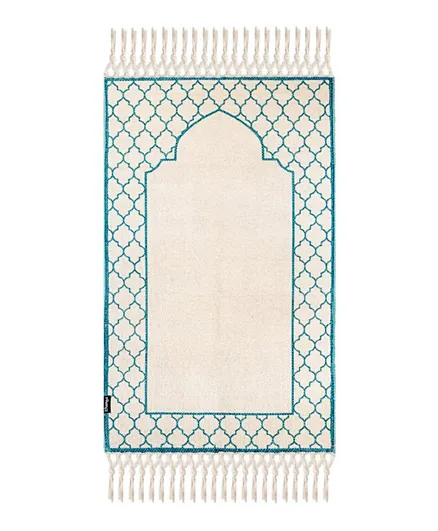 Khamsa Classic Rug Muslim Prayer Mat for Adult Azraq - Blue