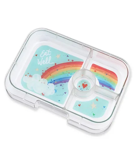 Yumbox Rainbow 4 Compartment Lunchbox with Tray - Blue
