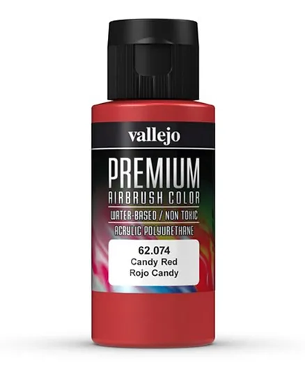 Vallejo Premium Airbrush Color 62.074 Candy Red - 60mL