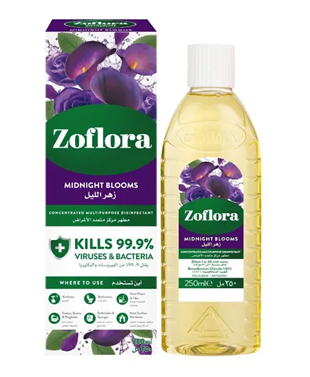 Zoflora Midnight Blooms Multipurpose Concentrated Disinfectant - 250mL