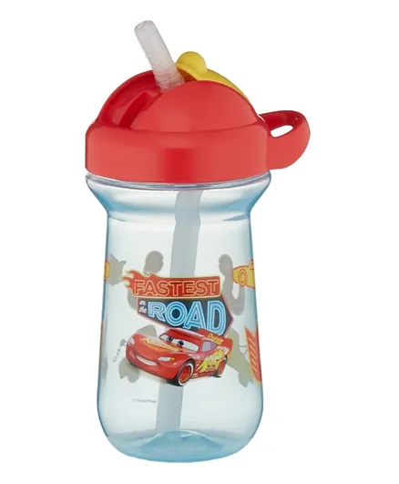The First Year Disney Pixar Cars Flip Top Straw Cup Red - 296 ml