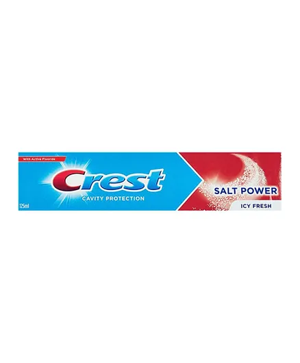 Crest Active Fluoride Salt Power Icy Fresh Toothpaste - 125ml
