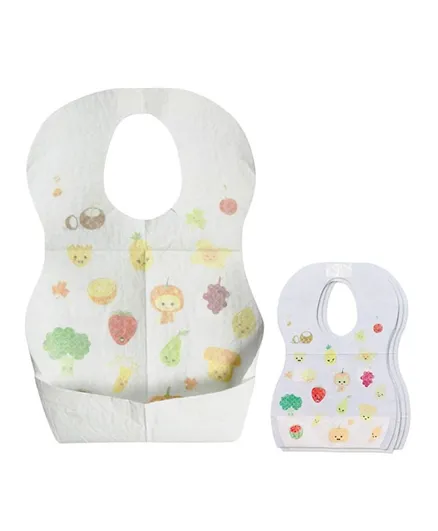 Star Babies Disposable Bibs Pack of 5 - Fruits