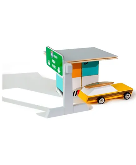 CandyLab Wooden Toll Booth - Multicolour