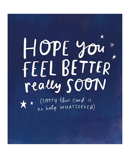 Pigment Hope You Feel Better Really Soon Stars Greeting Card