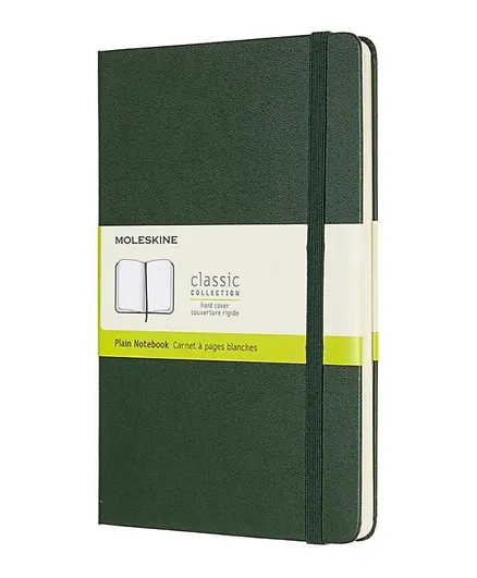MOLESKINE Classic Plain Paper Notebook - Myrtle Green