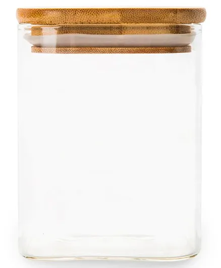 Little Storage Square Bamboo Jar - 1.25 Litres