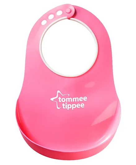Tommee Tippee Essentials Comfi Neck Catch Bib - Pink