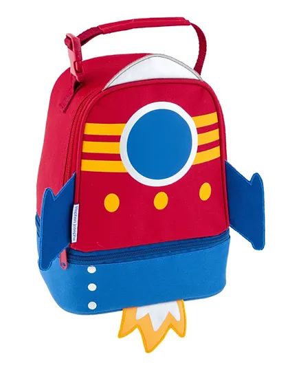 Stephen Joseph Rocket All Over Print Lunch Pal Bag - Red