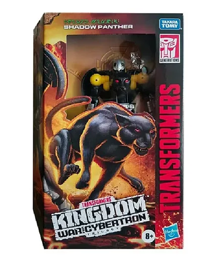 Transformers Toys Generations War for Cybertron: Kingdom Deluxe WFC-K31 Shadow Panther Action Figure - 14cm